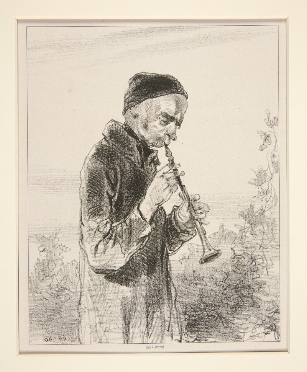 Clarinet. by Paul Gavarni