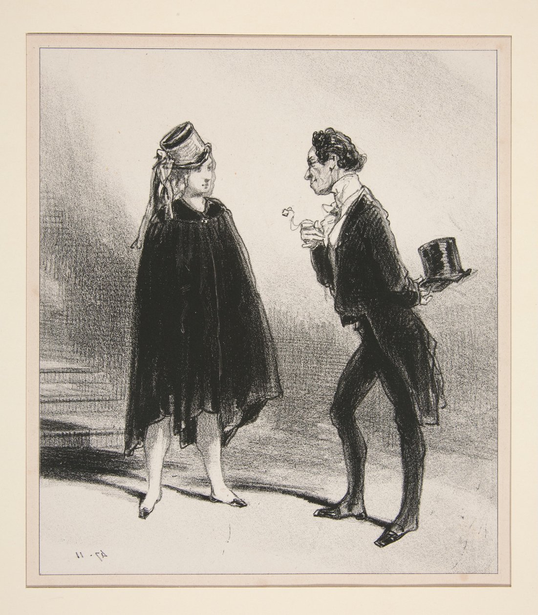 How, sir, at this hour have your gallantries not yet gone to bed. by Paul Gavarni