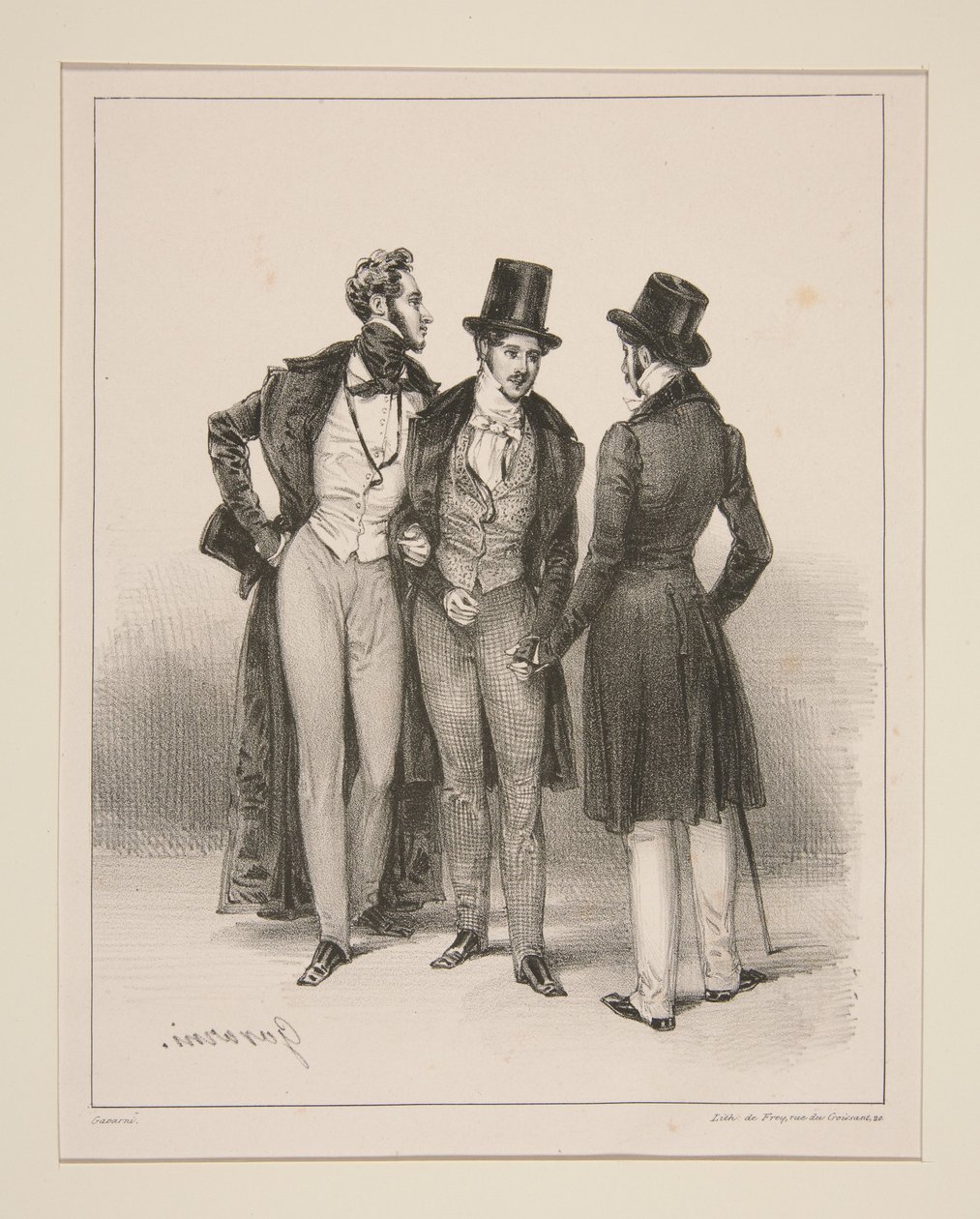 FASHIONABLES. Parisian Fashions. by Paul Gavarni