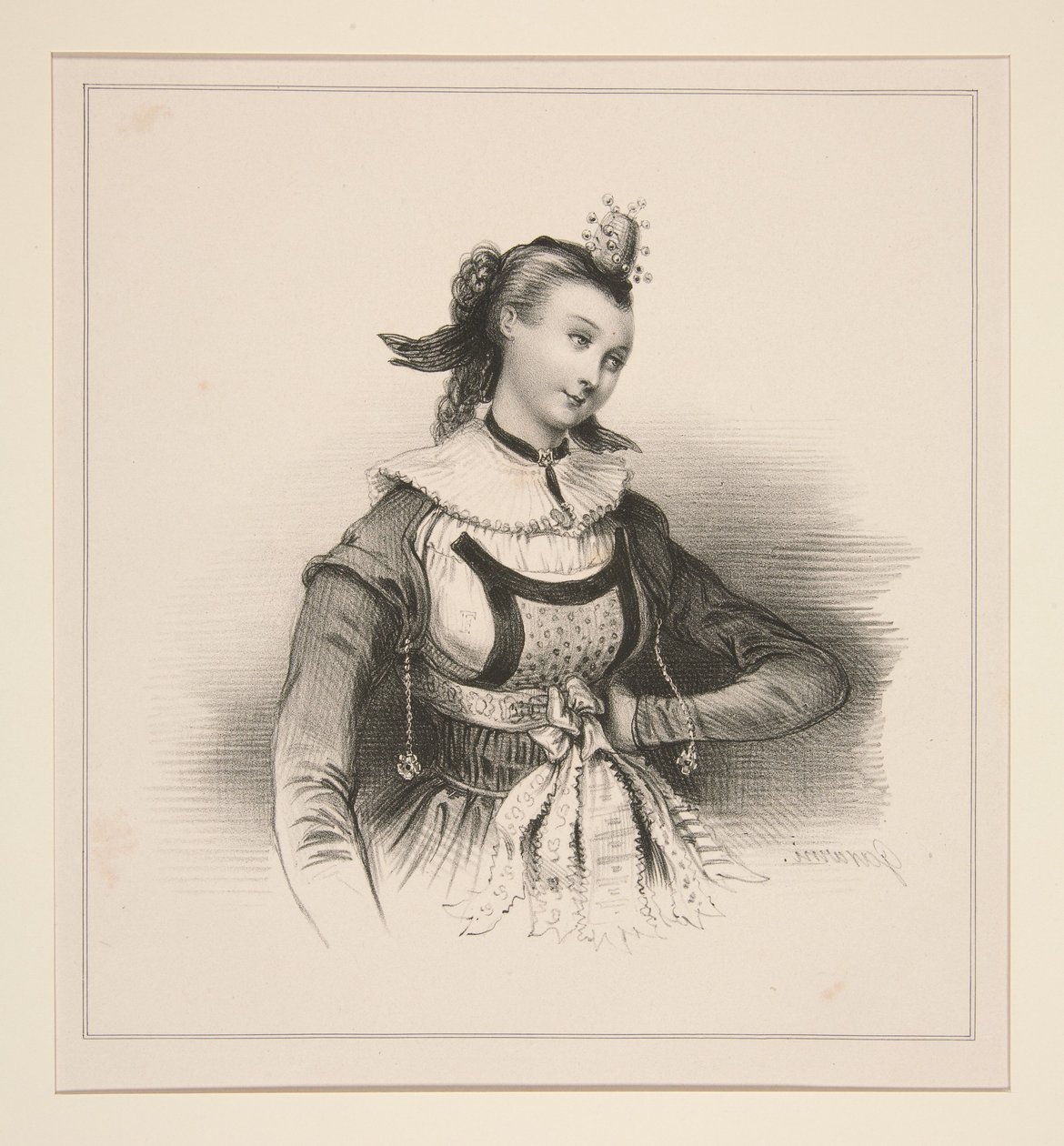 Fiancée of Bern by Paul Gavarni