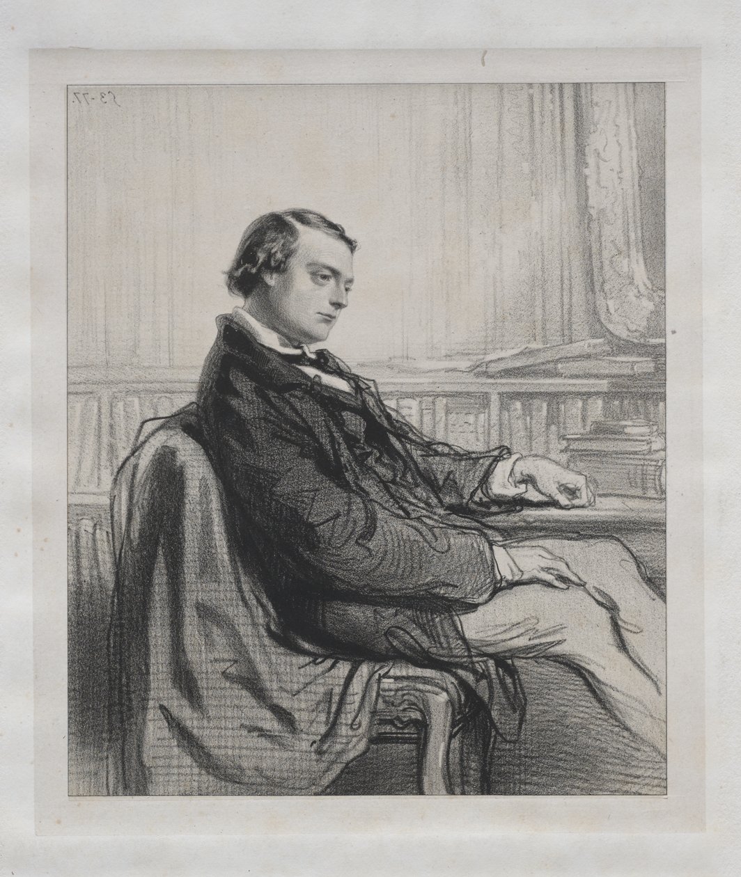 Gentlemen of the Press: Théodore de Banville by Paul Gavarni