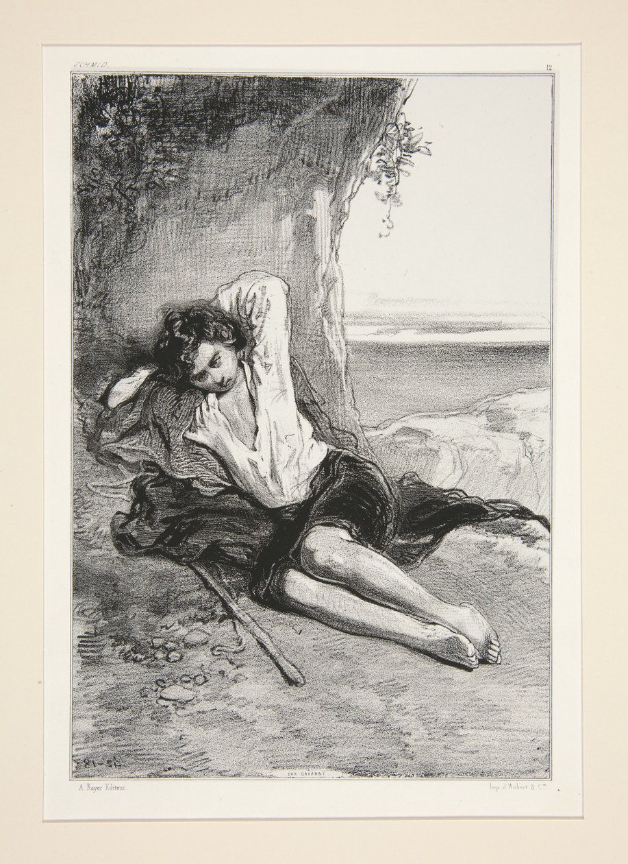 Godefroy, The Little Hermit by Paul Gavarni