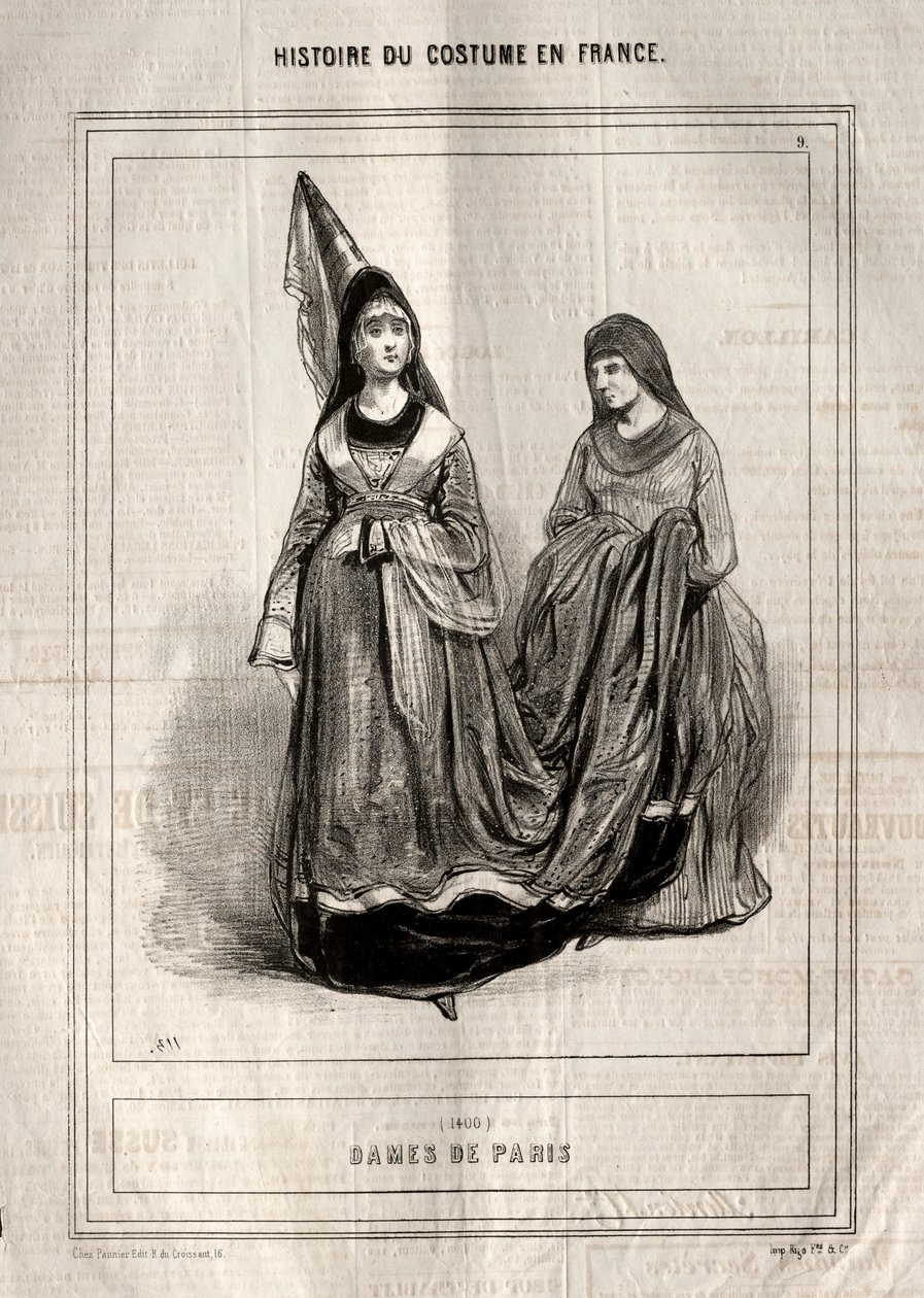History of Costume in France: Ladies of Paris by Paul Gavarni