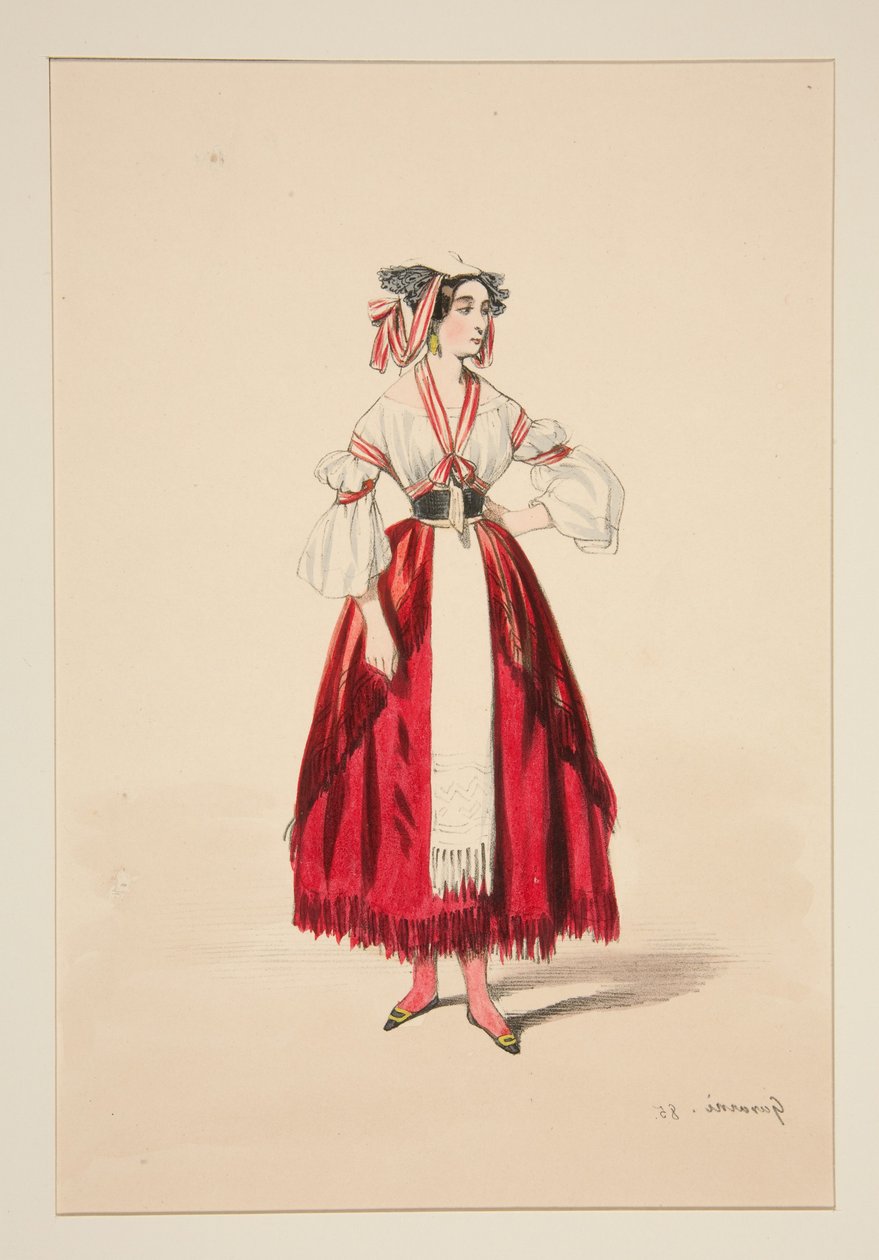 Italian Woman. Wool Dress,... by Paul Gavarni