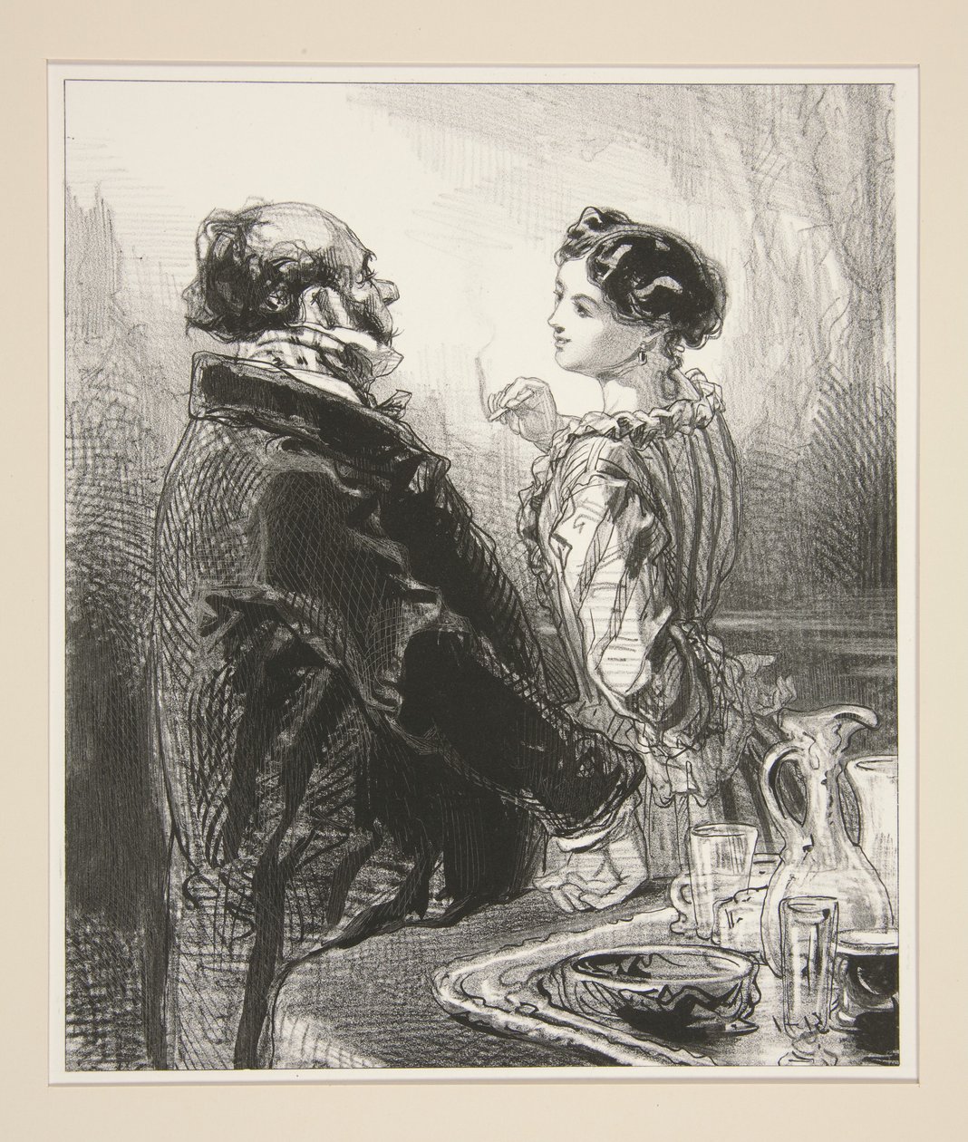 I Have Charity, Sir Marquis; Have Faith. by Paul Gavarni