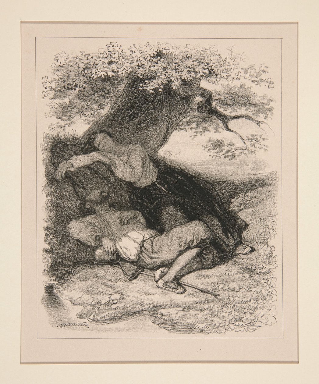 The Nap by Paul Gavarni