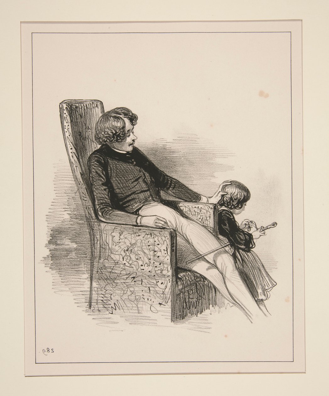 The Cane That Papa Found by Paul Gavarni