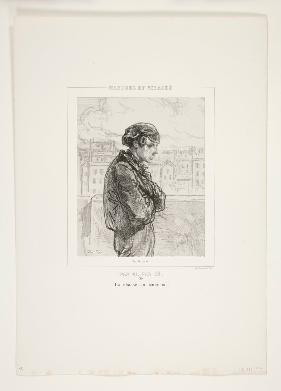 The Handkerchief Hunt by Paul Gavarni