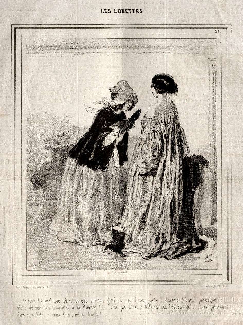 Les Lorettes by Paul Gavarni