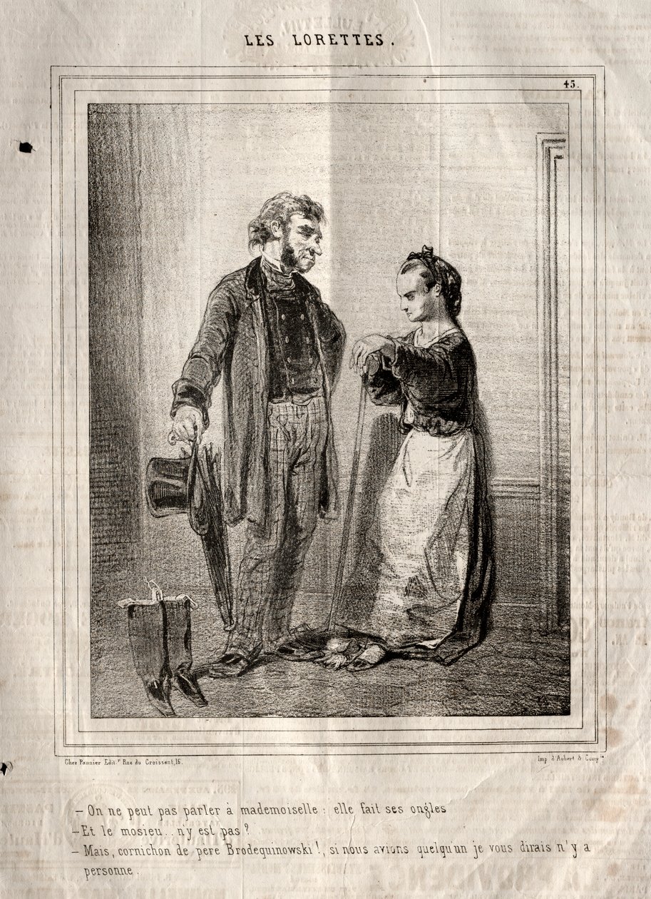 The Lorettes, 1842 by Paul Gavarni