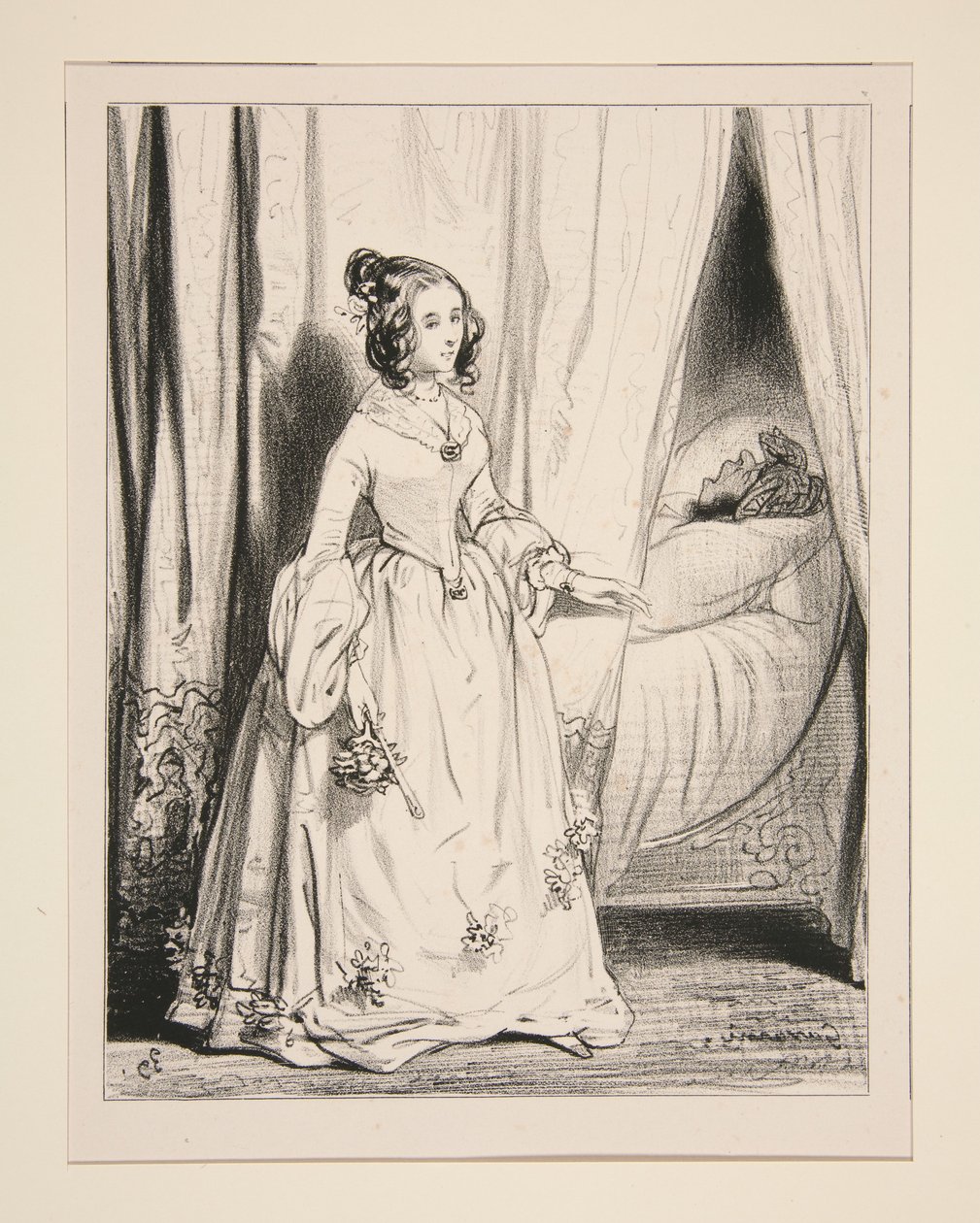 Husbands Are Very Ugly When Returning from the Ball... by Paul Gavarni