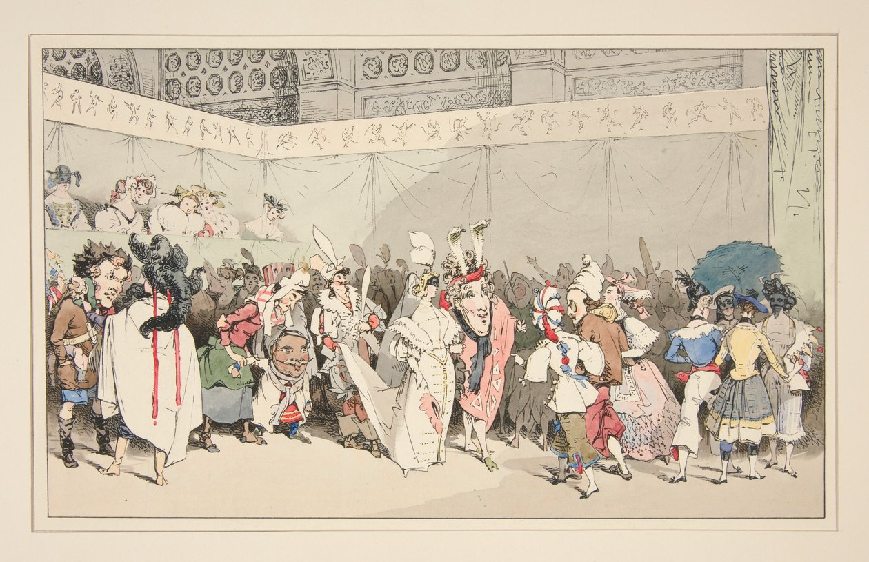 Masquerade. Costumes by Gavarni published in 1828, 1829, and 1830. by Paul Gavarni