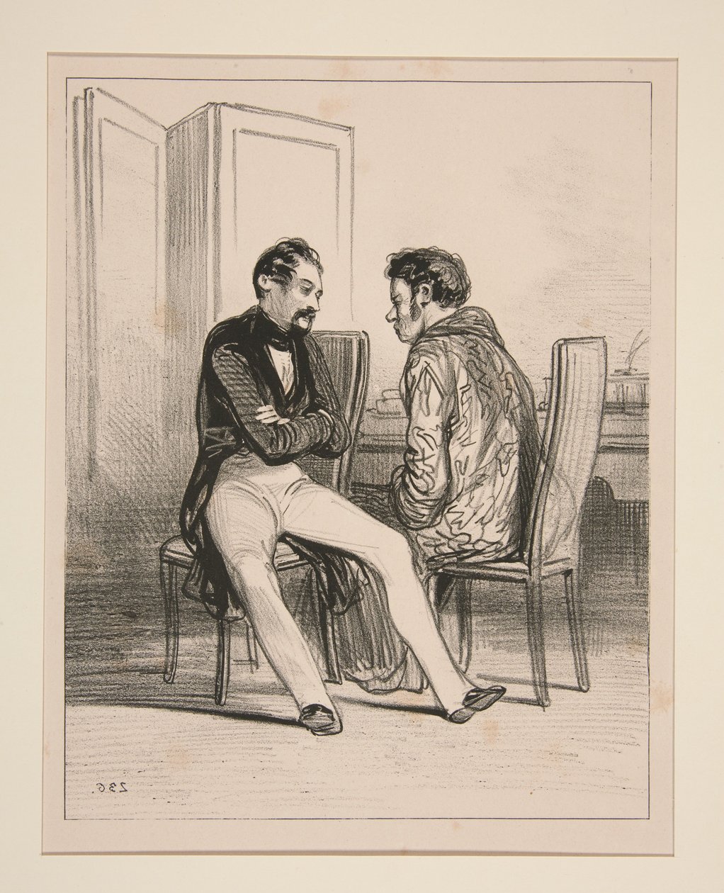 "But at your age, unfortunate! I did not know what debts were..." by Paul Gavarni