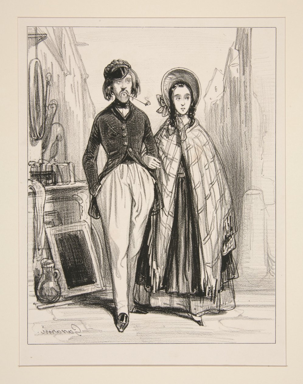Monsieur and Madame Ernest by Paul Gavarni