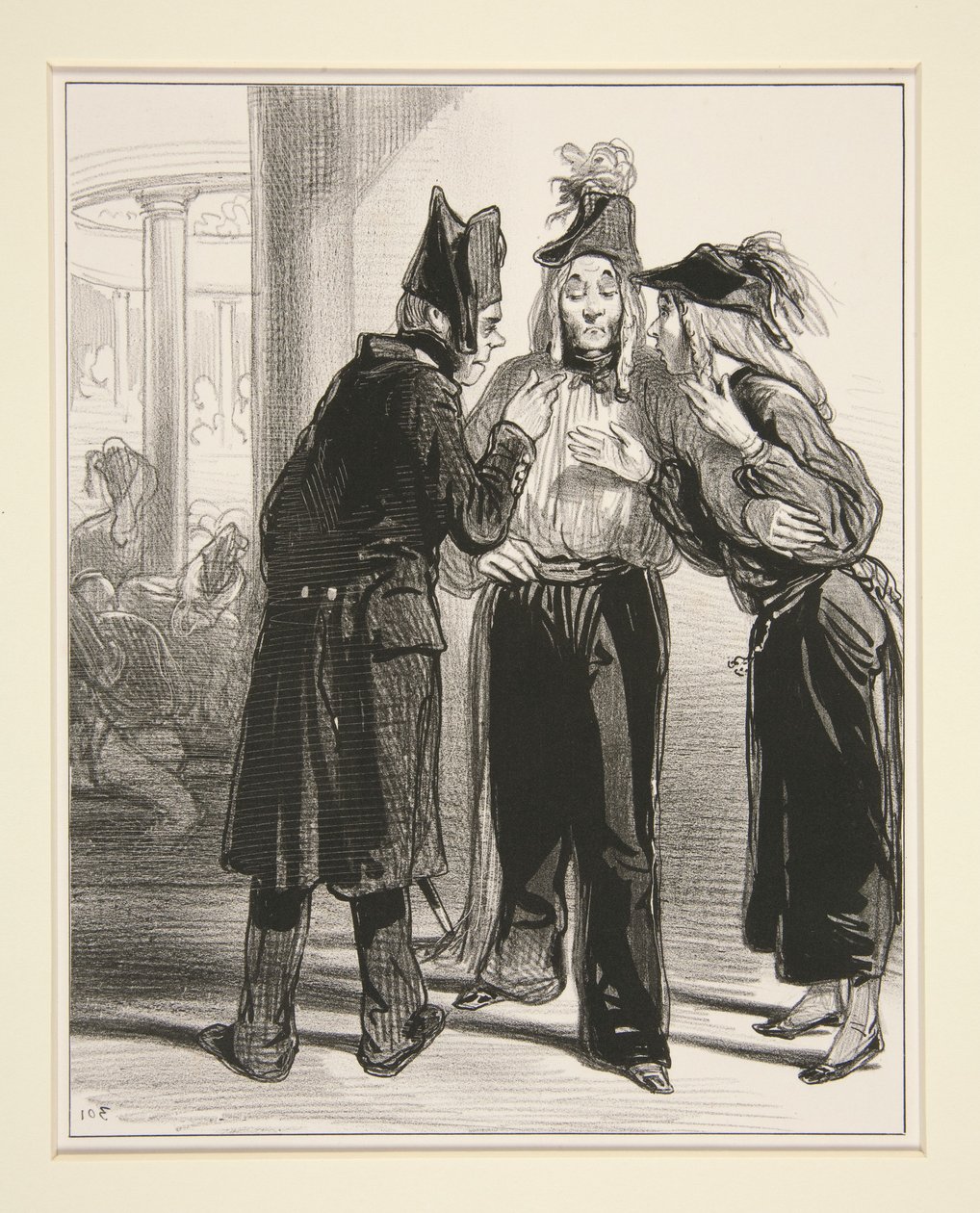 No. 32 - Be quiet, brat, let the authority chatter! by Paul Gavarni