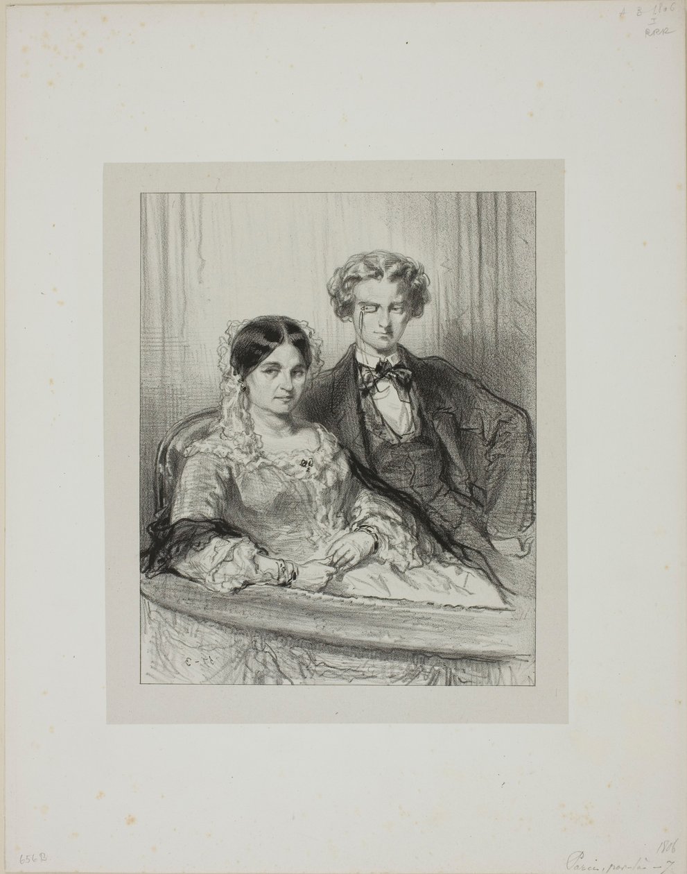 Here and There: Phèdre at the Théâtre-Français by Paul Gavarni