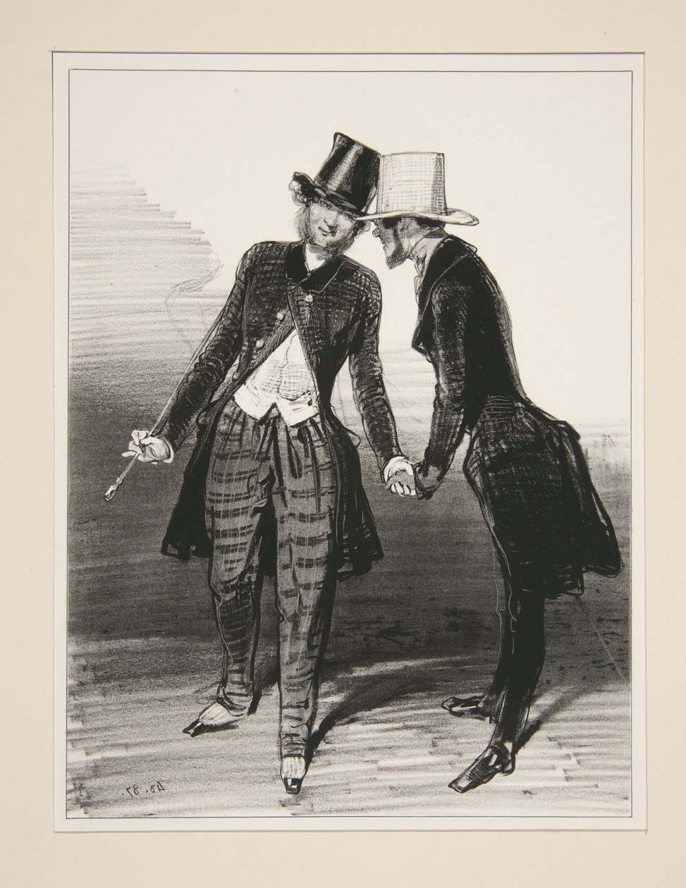 Pardon, my dear! I have to leave you for a little matter by Paul Gavarni