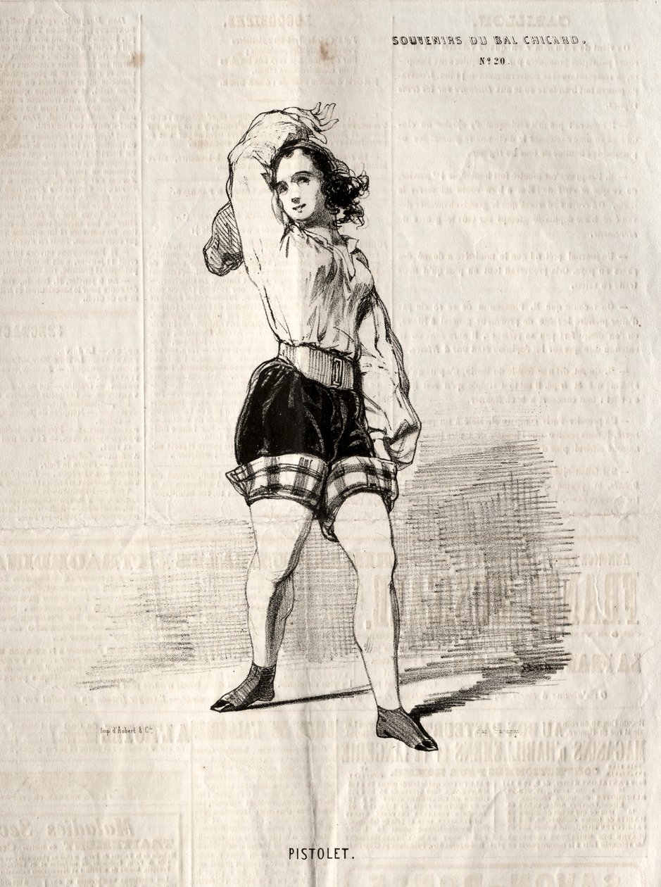Souvenirs du Bal Chicard: Pistolet by Paul Gavarni