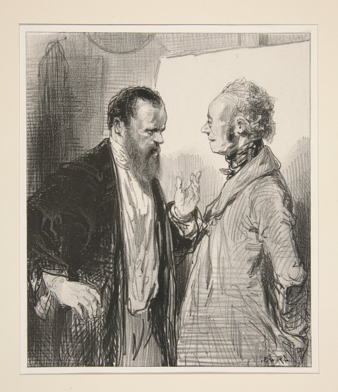 Here, Father Plesenthe, if I have a reproach to make... by Paul Gavarni