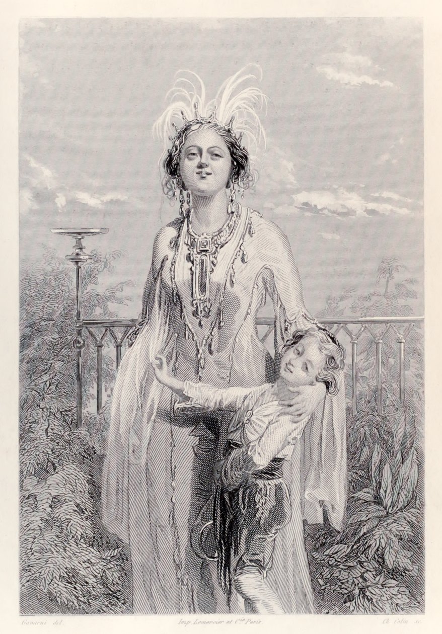 The Queen of Laputa, from French Edition of Gulliver