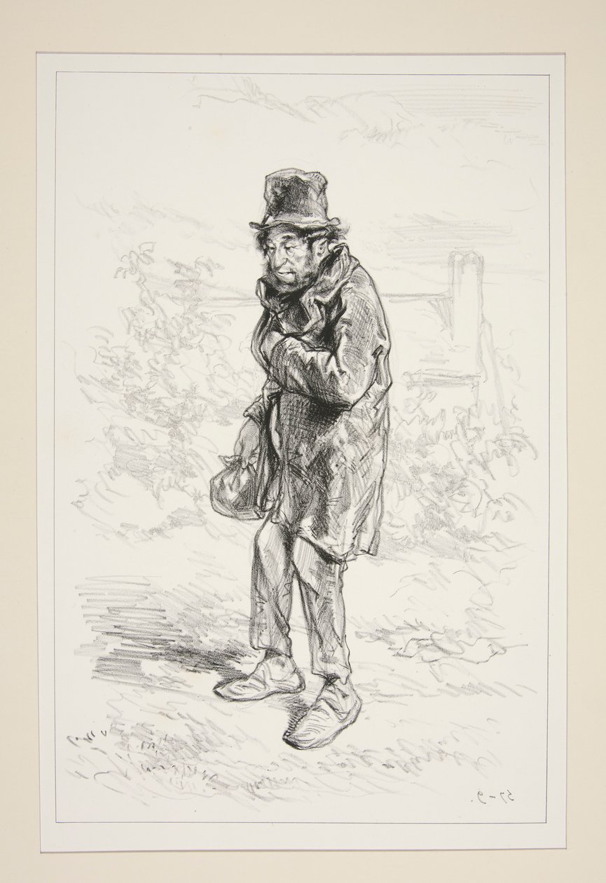 A Pencil Merchant Always Above His Small Affairs by Paul Gavarni