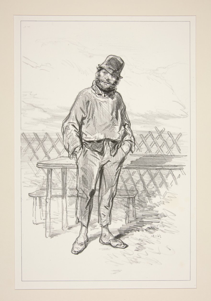 A Man Known at the Police Prefecture by Paul Gavarni