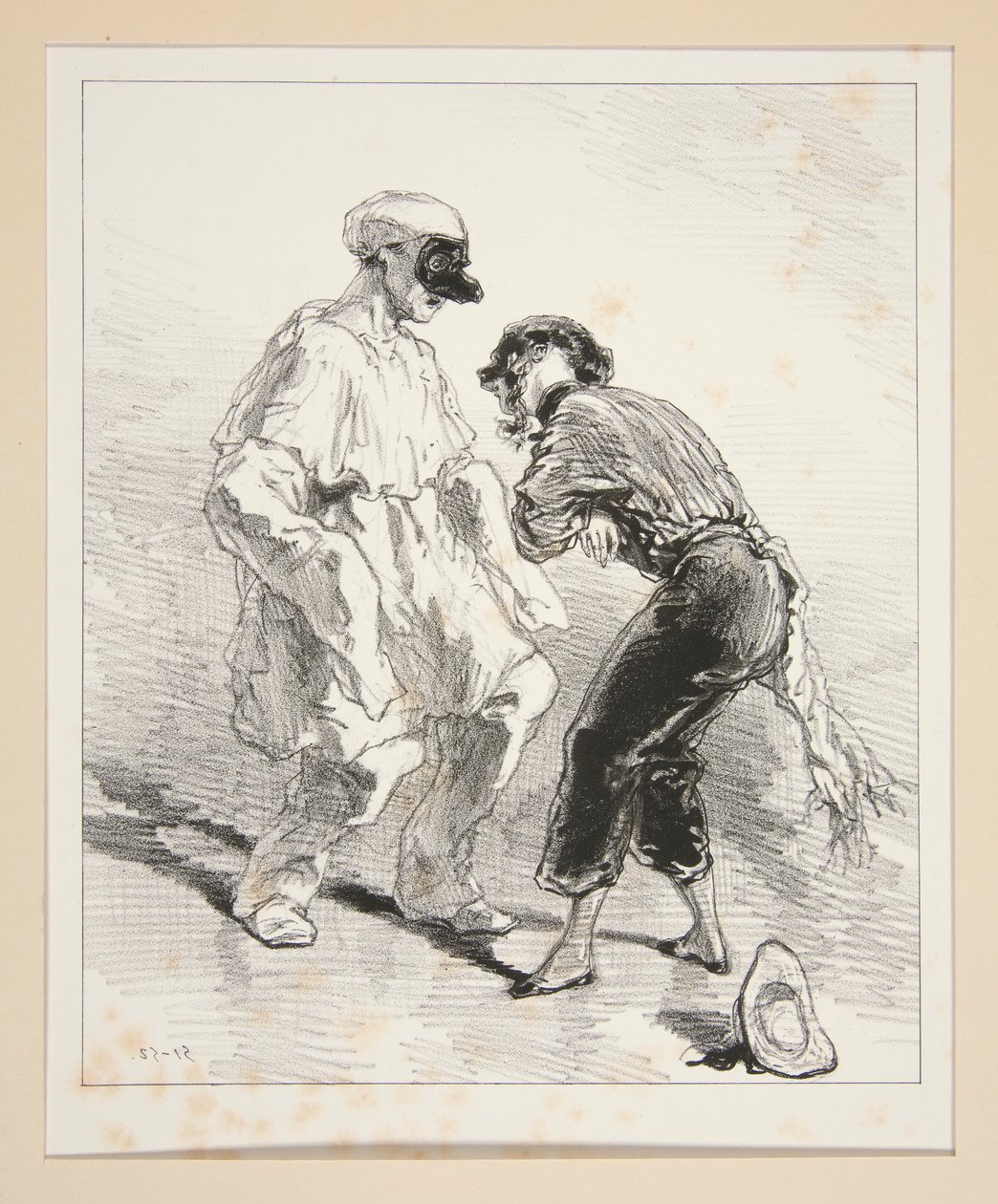 A Politician in a Straitjacket! - A Mother in Trousers! by Paul Gavarni