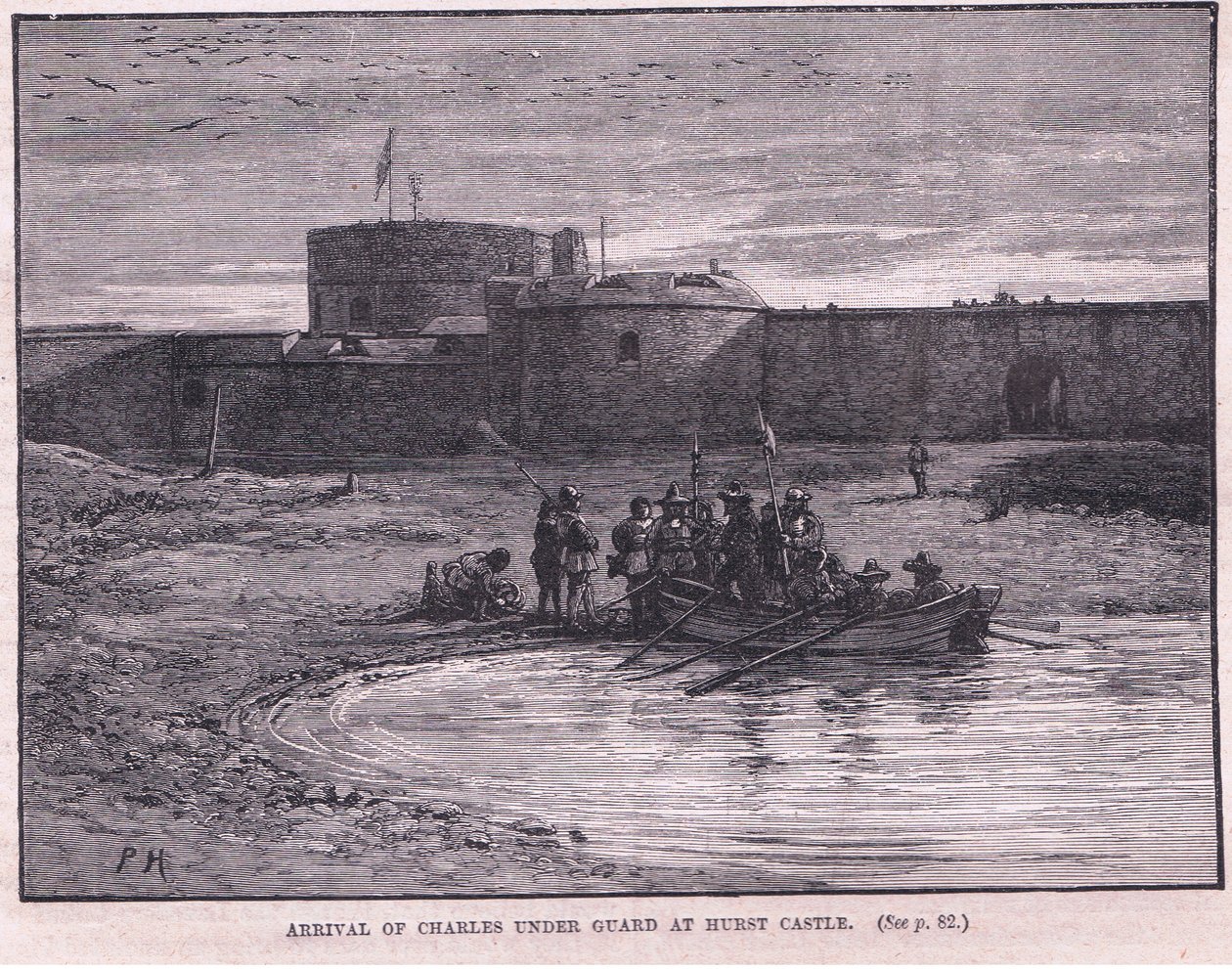 Arrival of Charles I Under Guard at Hurst Castle AD 1648 by Paul Hardy