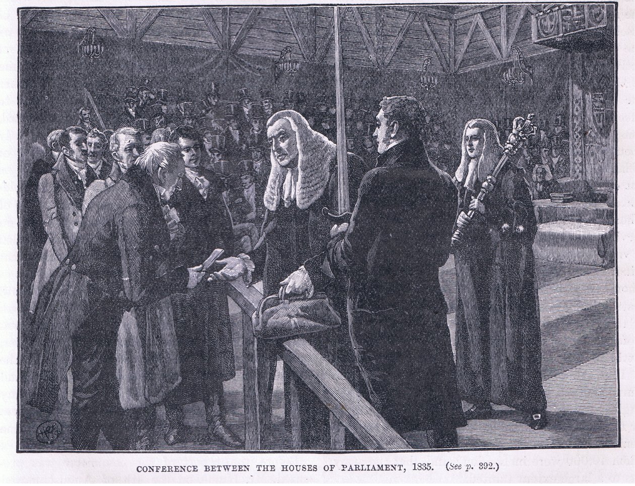 Conference between the Houses of Parliament AD 1835 by Paul Hardy