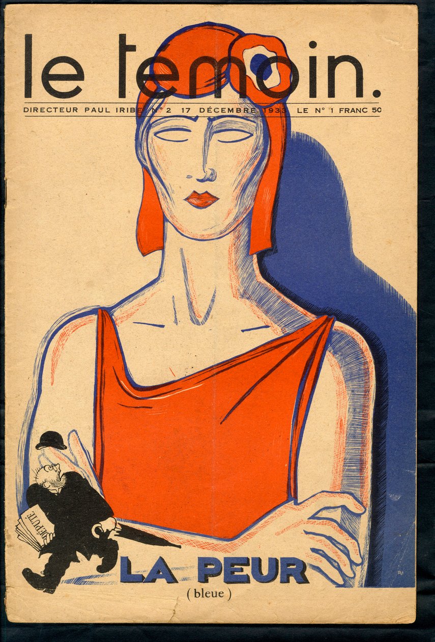 The Temoin, Satirical in Colours by Paul Iribe