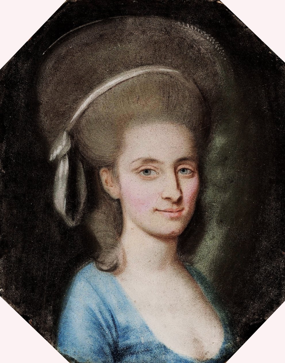 Portrait of a Lady in a Blue Dress by Paul Joseph Bardou