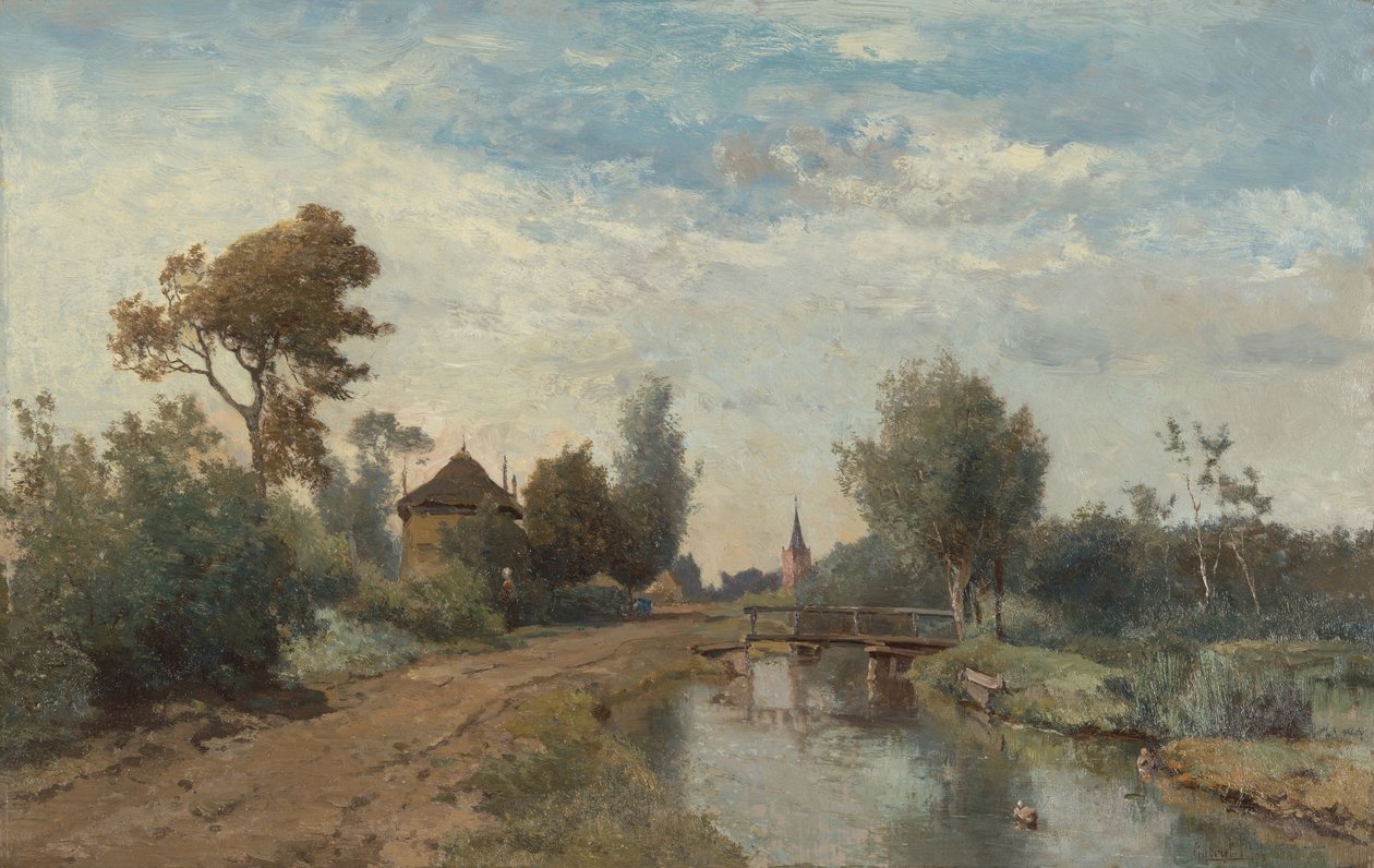 Landscape near Kortenhoef by Paul Joseph Constantin Gabriel