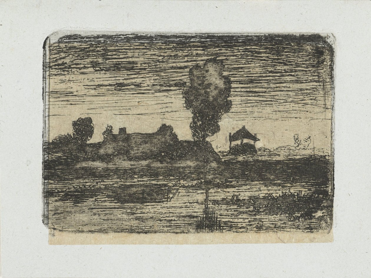 Landscape with Haystack by Paul Joseph Constantin Gabriel