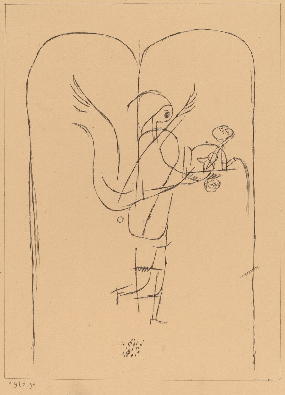 A Genius Serves a Small Breakfast by Paul Klee