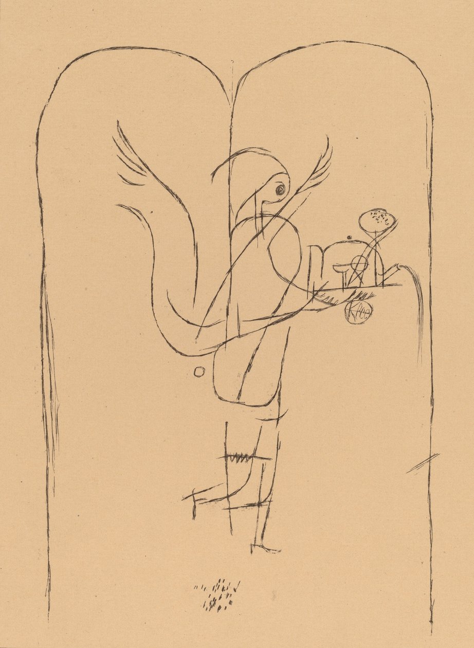 A Genius Serves a Small Breakfast, 1920 by Paul Klee