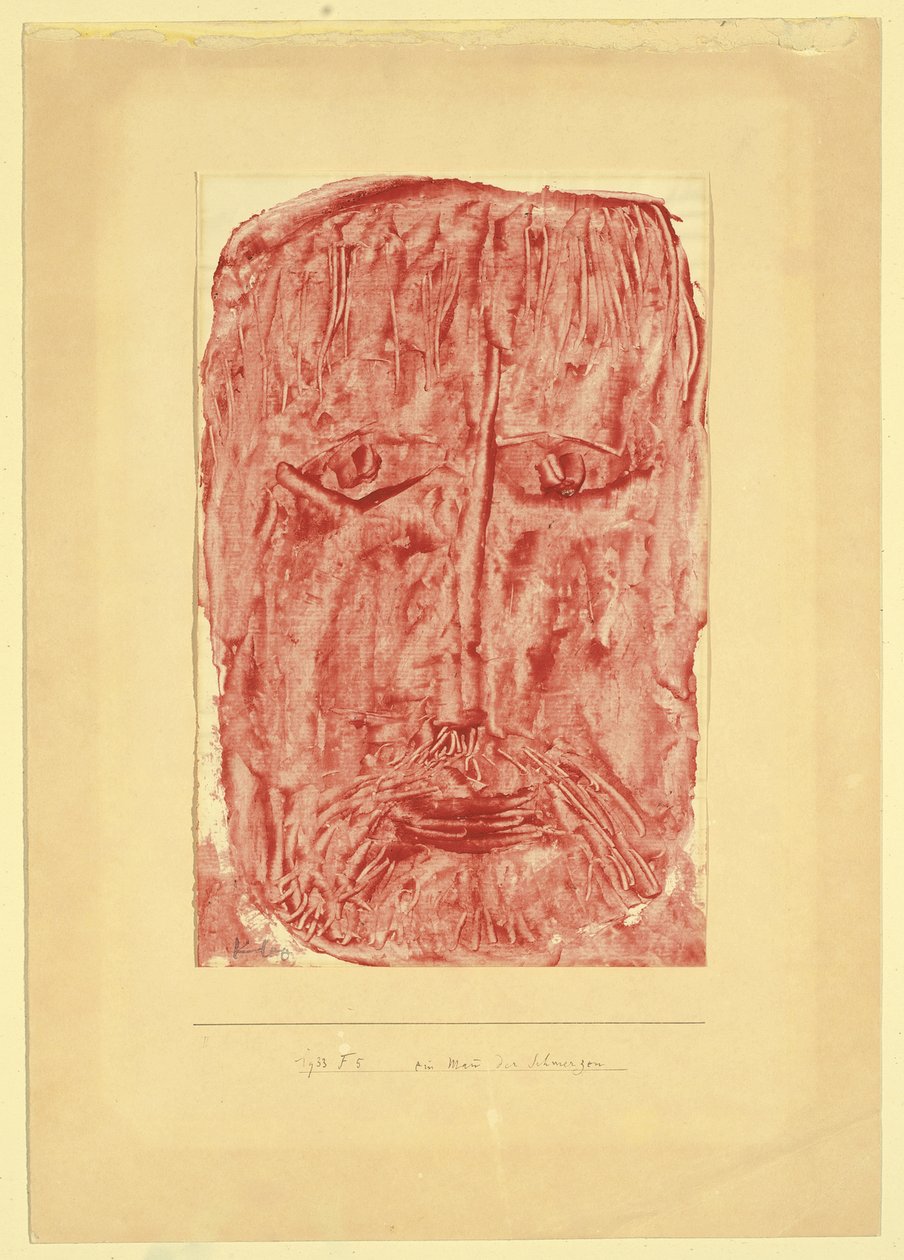 A Man of Sorrows by Paul Klee