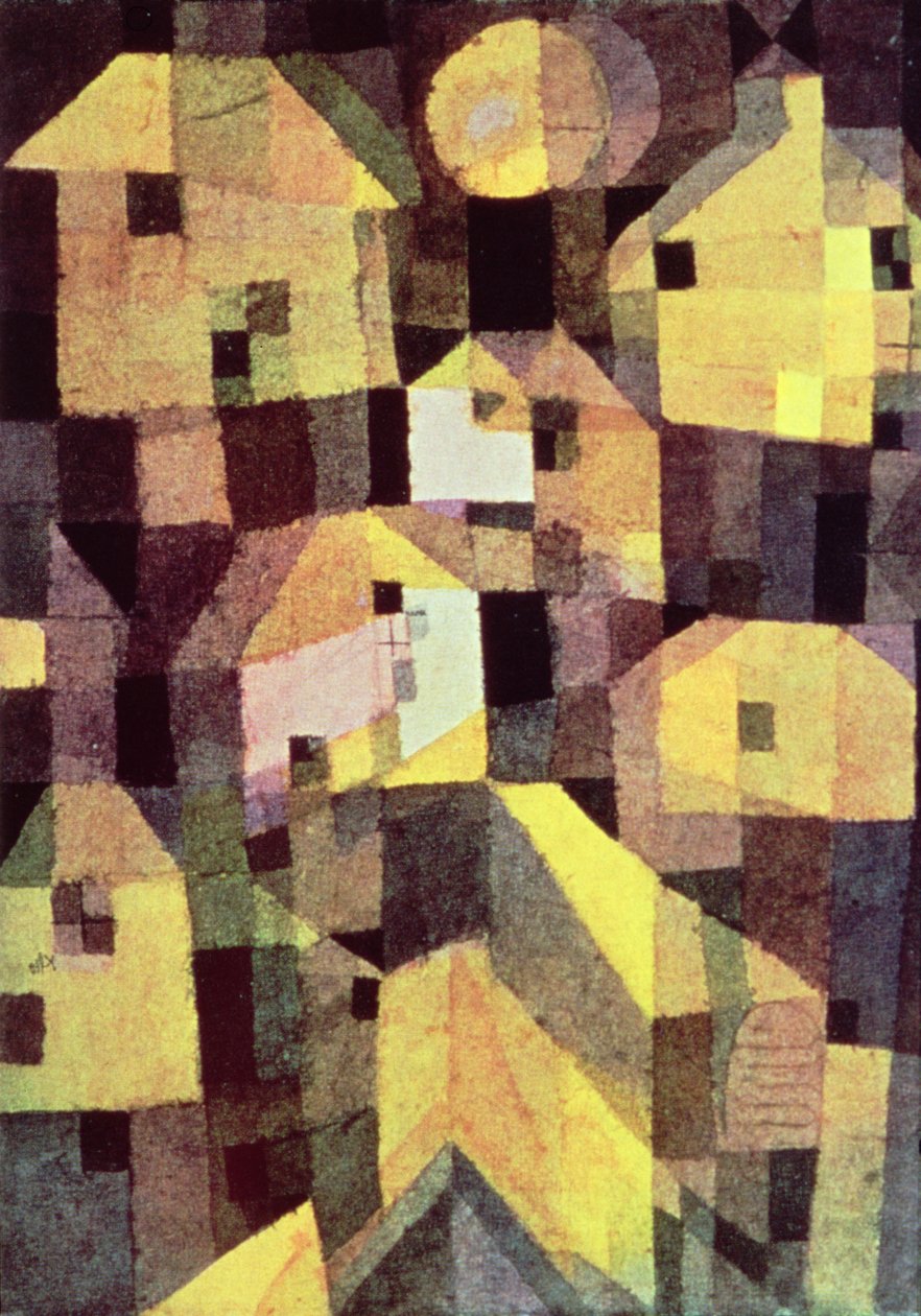 Abstract Composition of Houses by Paul Klee
