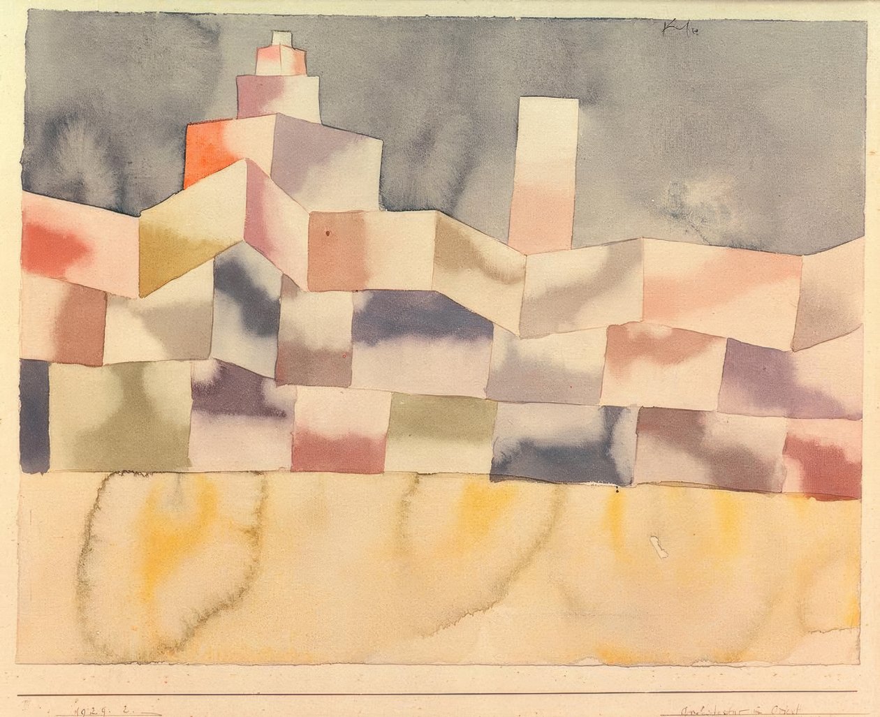 Architecture in the Orient by Paul Klee