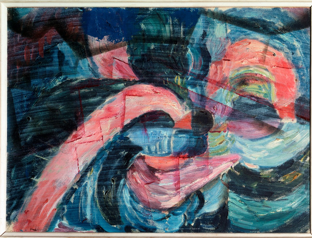 Arriving at the Banks of a Stream and Building a Bridge by Paul Klee