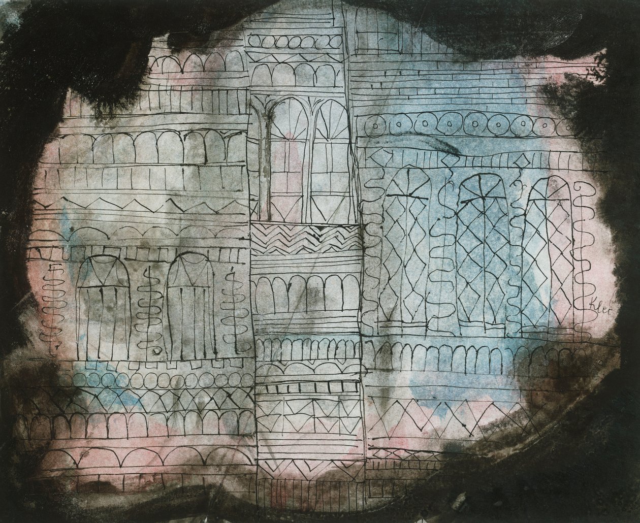 Burning Castle by Paul Klee