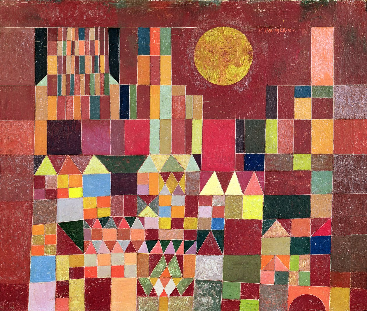 Castle and Sun by Paul Klee: High-quality fine art print