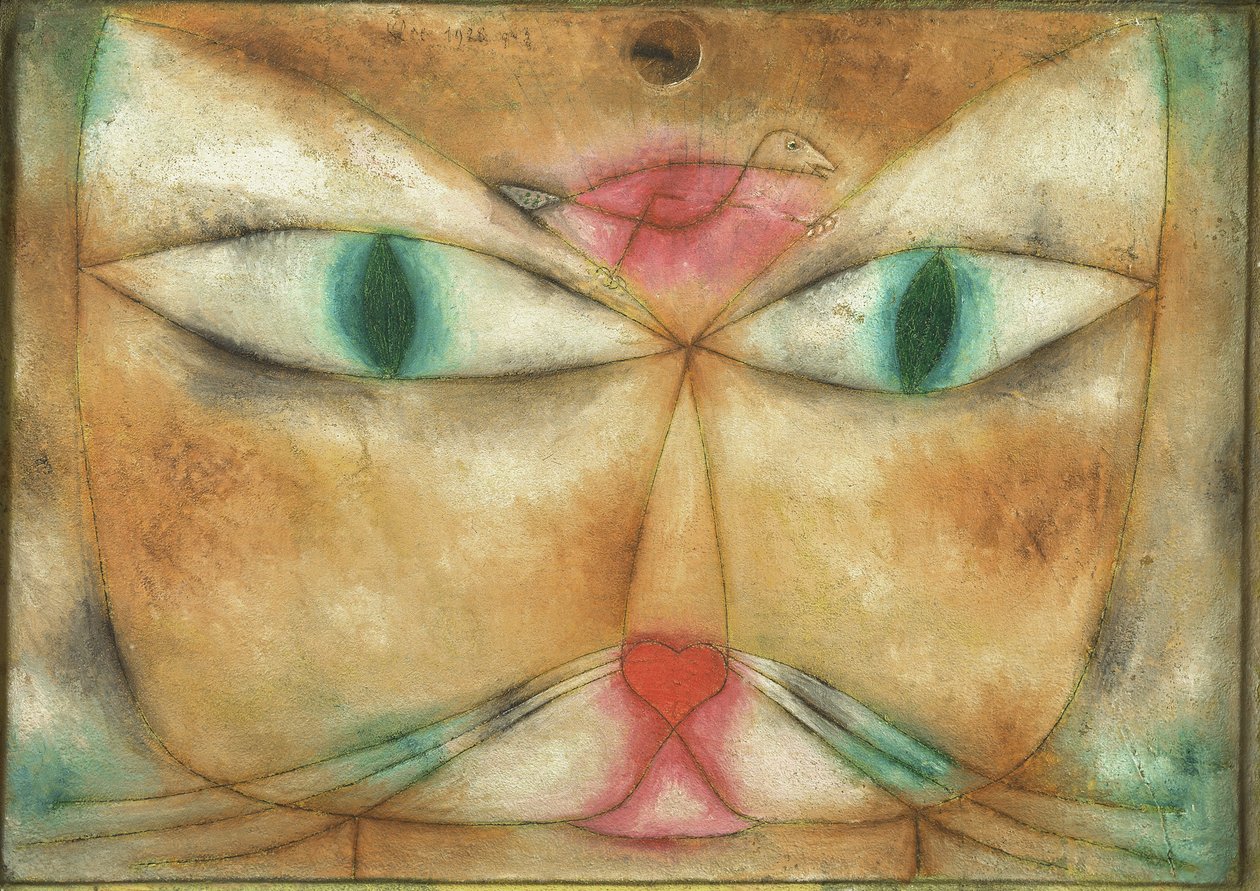 Cat and Bird by Paul Klee