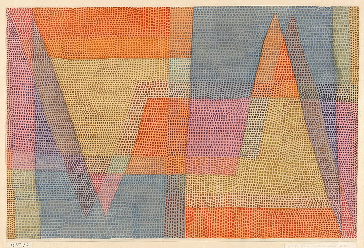 The Light and the Sharpness. 1935, 102 (P 2) by Paul Klee