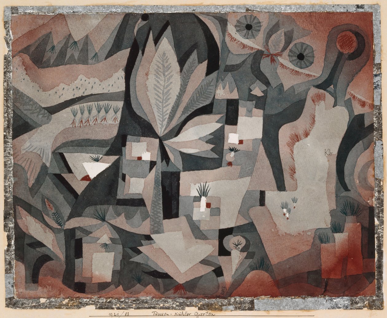 Dry-Cool Garden, 1921 by Paul Klee