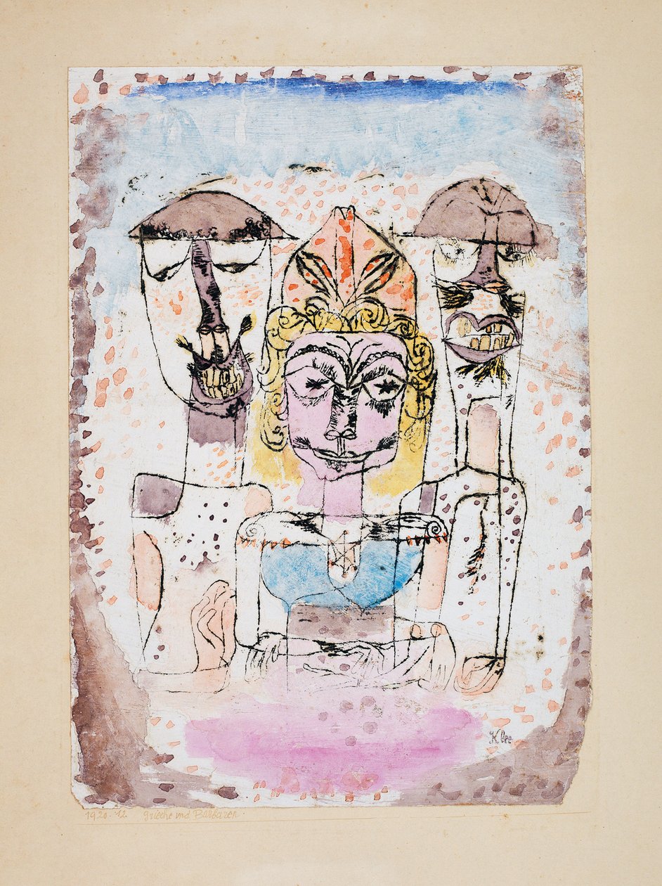 Greek and Barbarians by Paul Klee