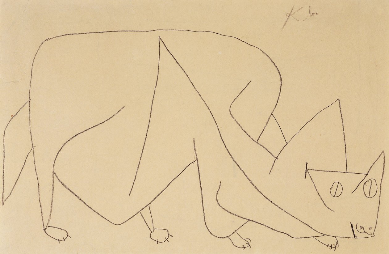 Lurking Cat by Paul Klee