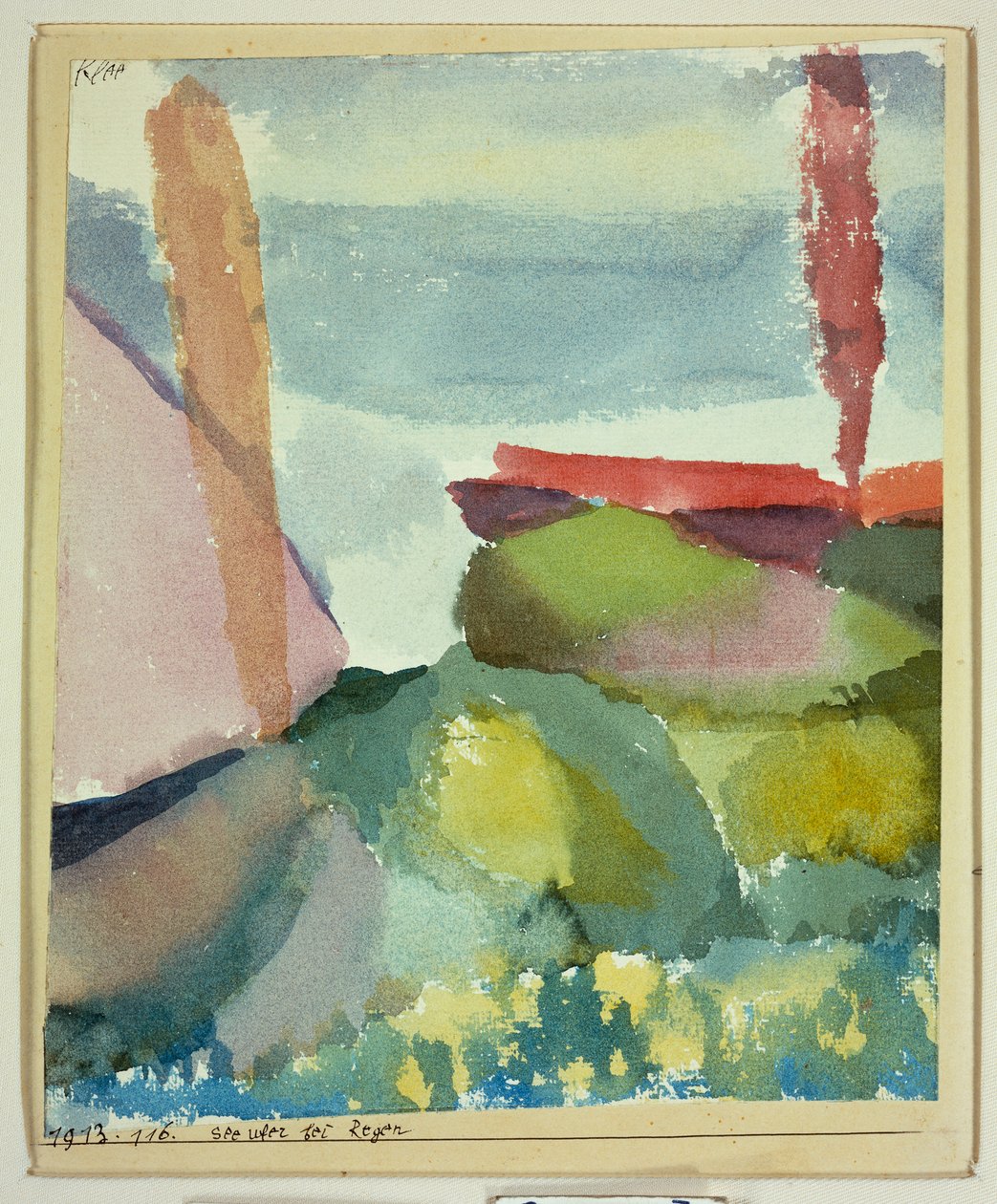 The Seaside in the Rain by Paul Klee