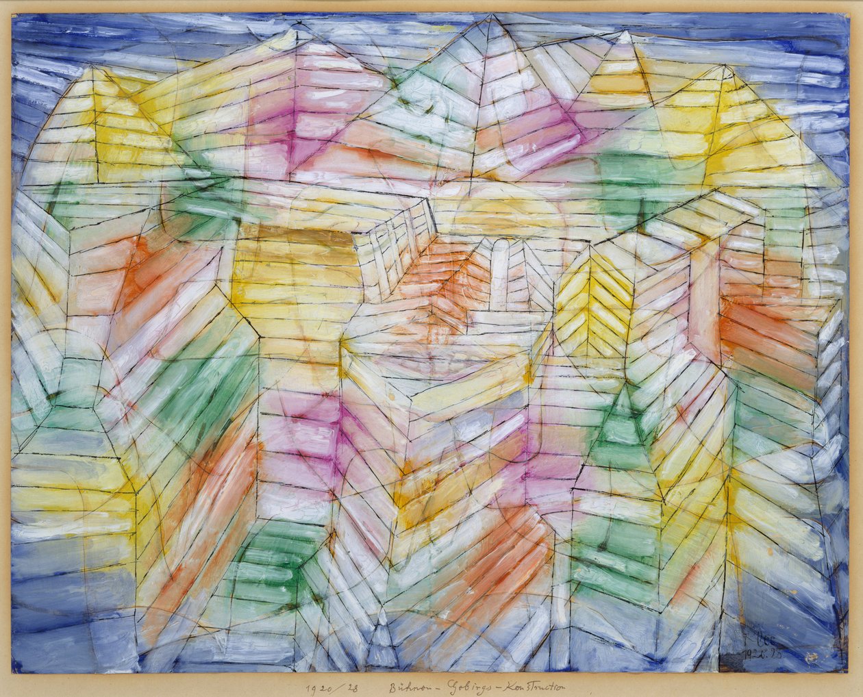 Theater-Mountain-Construction by Paul Klee