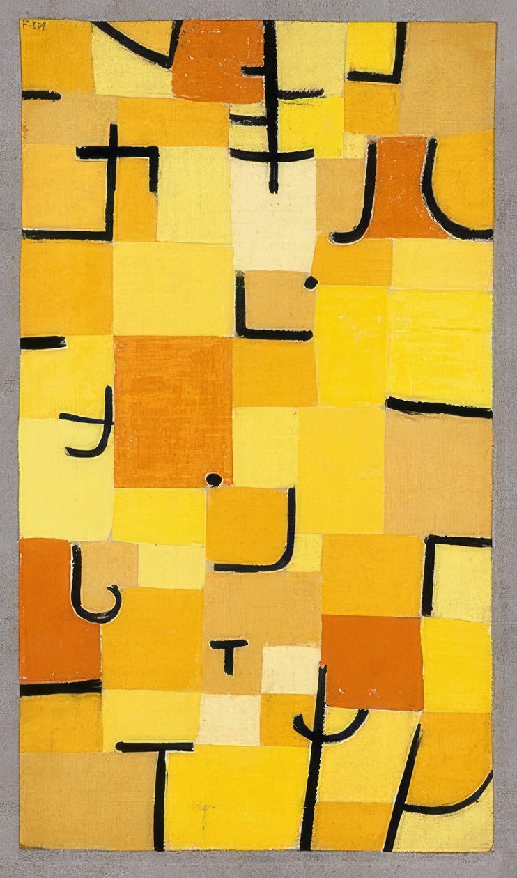 Signs in Yellow by Paul Klee