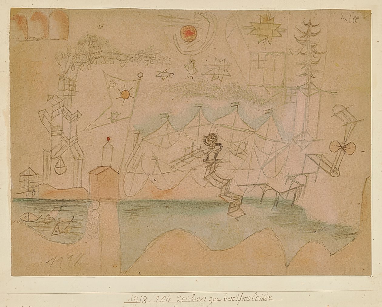 Drawing for the Boat Rental by Paul Klee